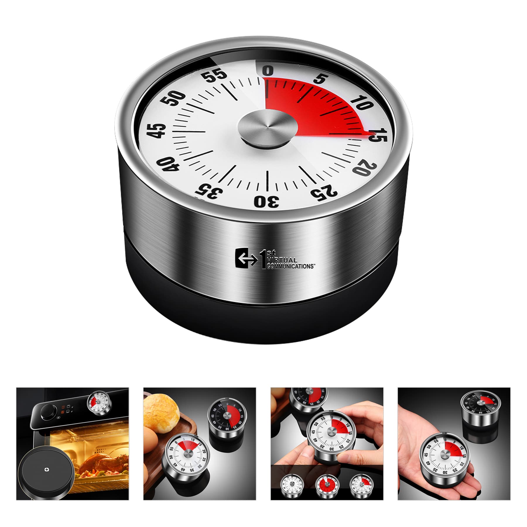 Magnetic Stainless Steel Kitchen Alarm Timer