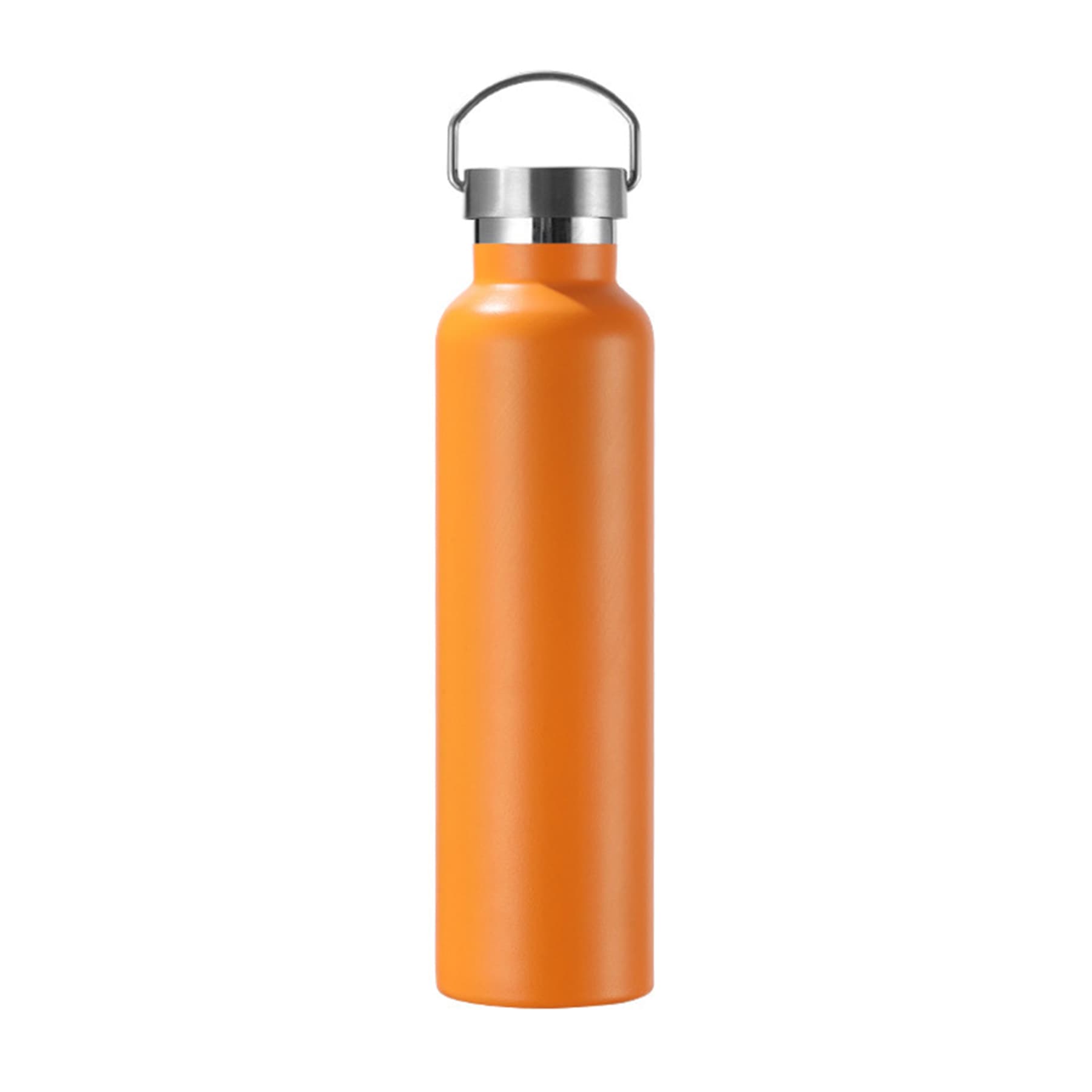 750ml double wall stainless steel bottle with bamboo lid thumbnail 5