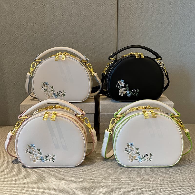 PU Embroidered Fashion Handbag Crossbody Bag thumbnail 10