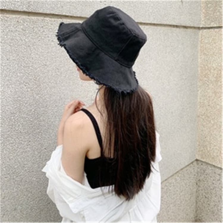 Wide Brim Cotton Sun Bucket Hat thumbnail 10