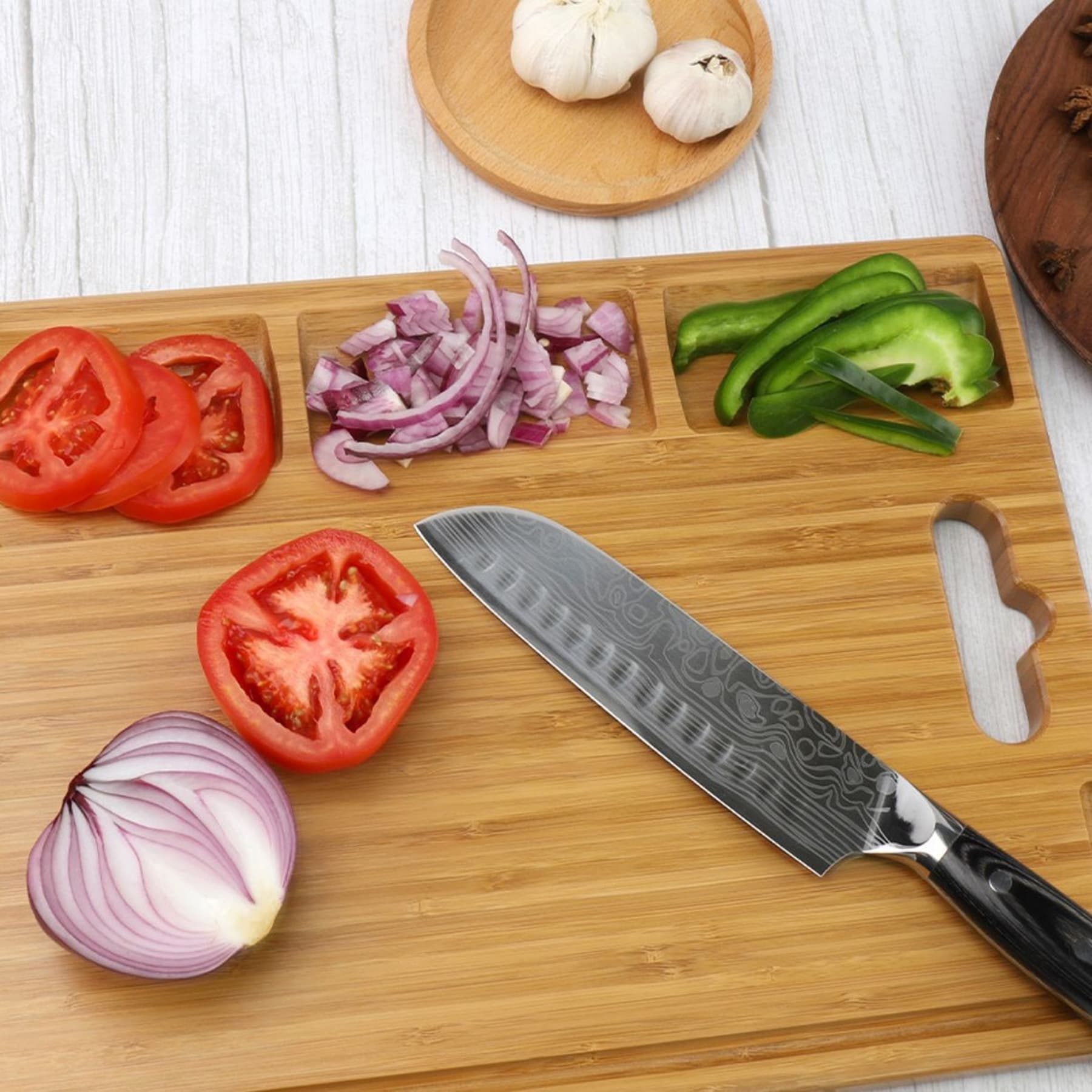 Bamboo Cutting Board For Kitchen thumbnail 8