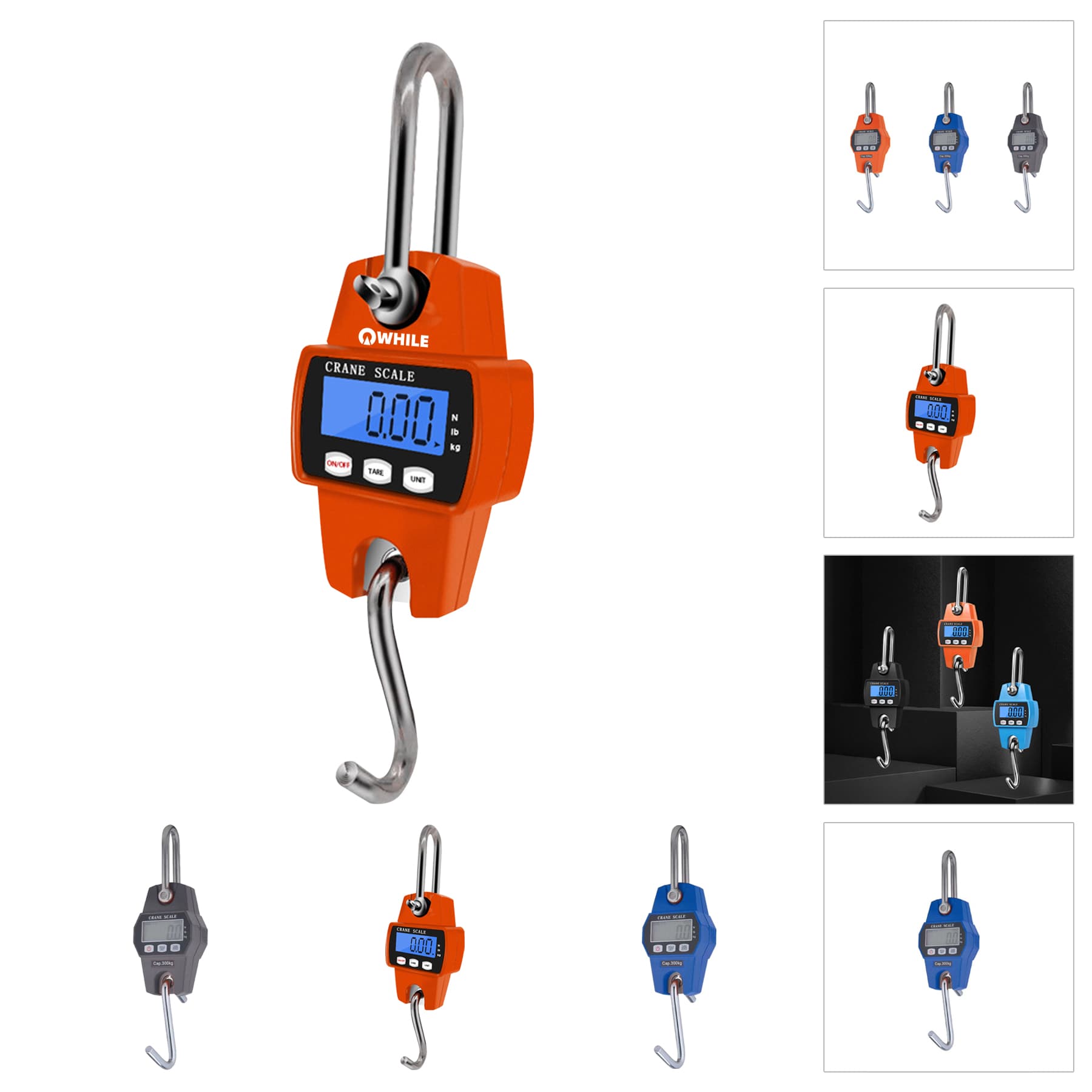 660LB Waterproof Handheld Mini Digital Hanging Crane Scale