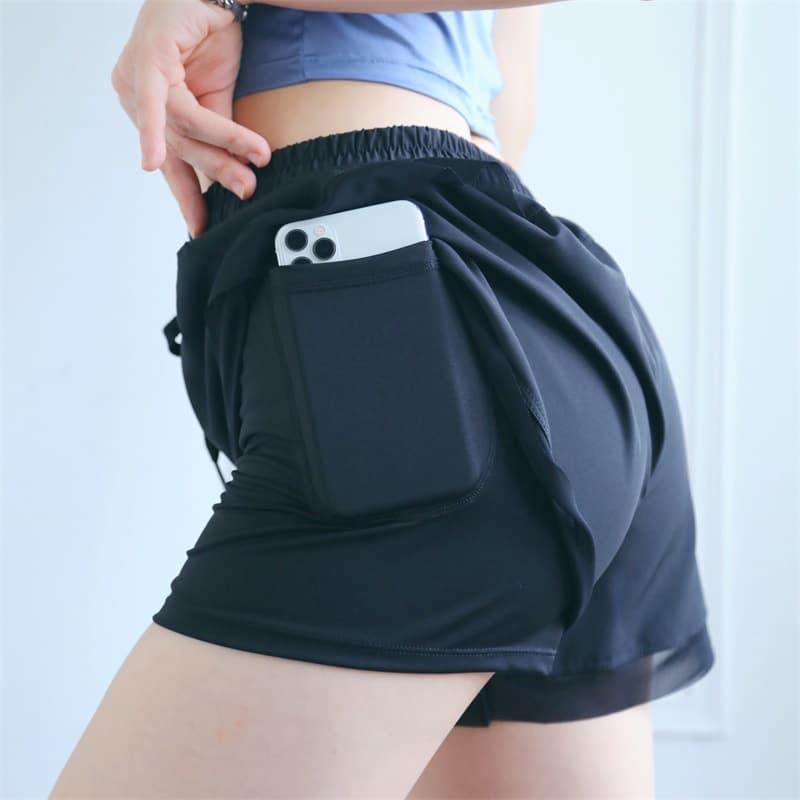 2-In-1 Dry Quickly Double Layer Sports Shorts Woman thumbnail 2