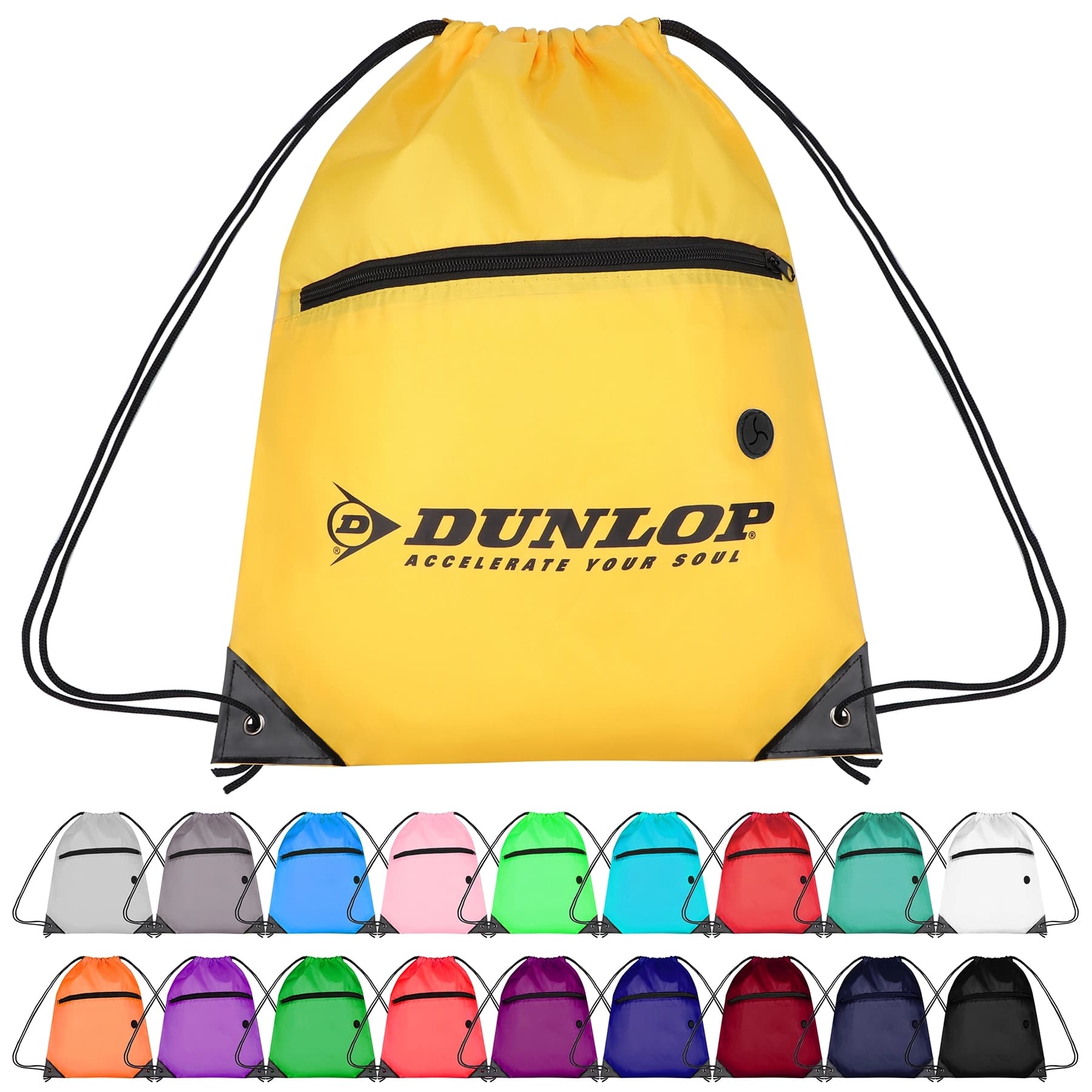 210D Cinch Bag w/Zipper pocket & Earbuds Slot thumbnail 15