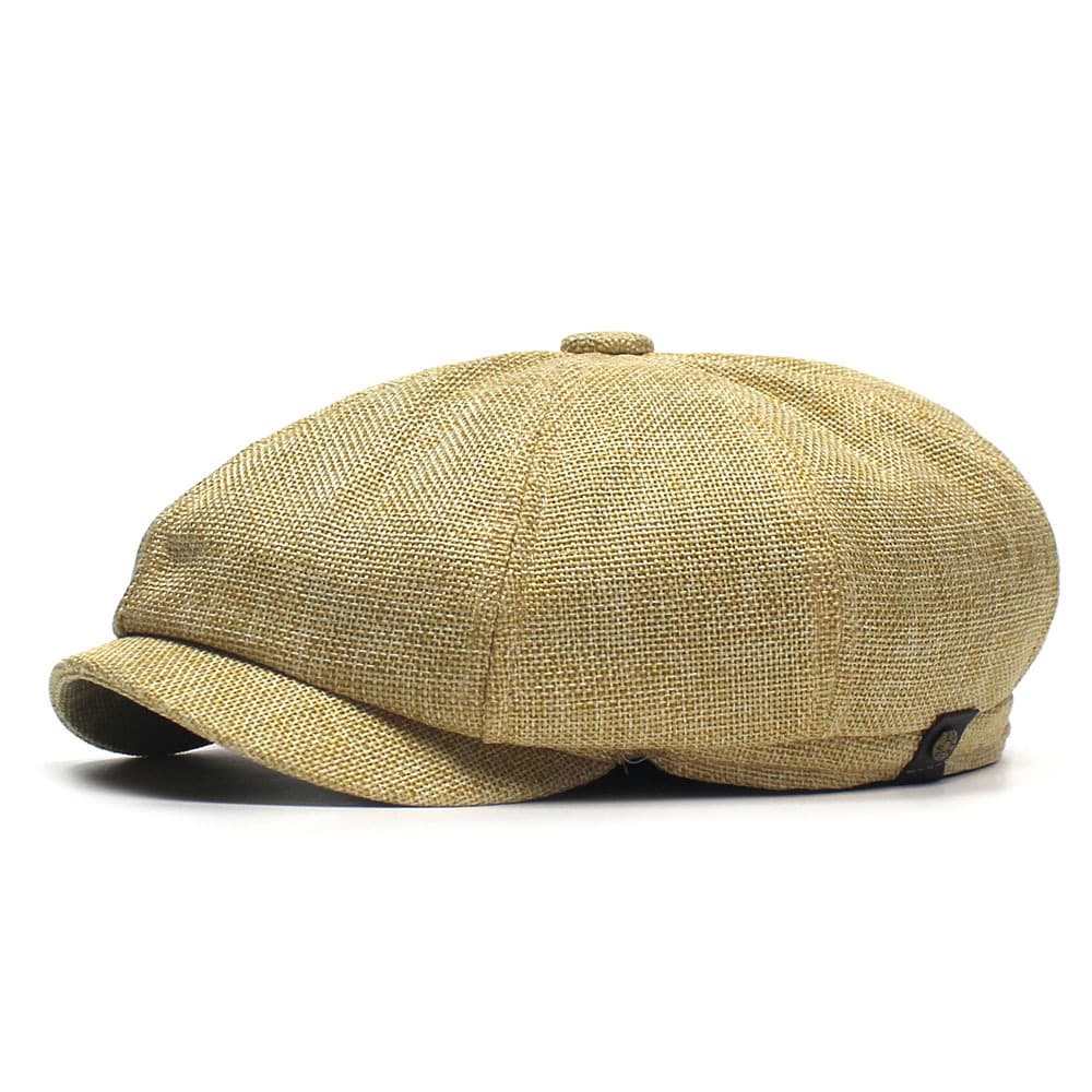 Men’s Cotton and Linen Newsboy Cap thumbnail 2
