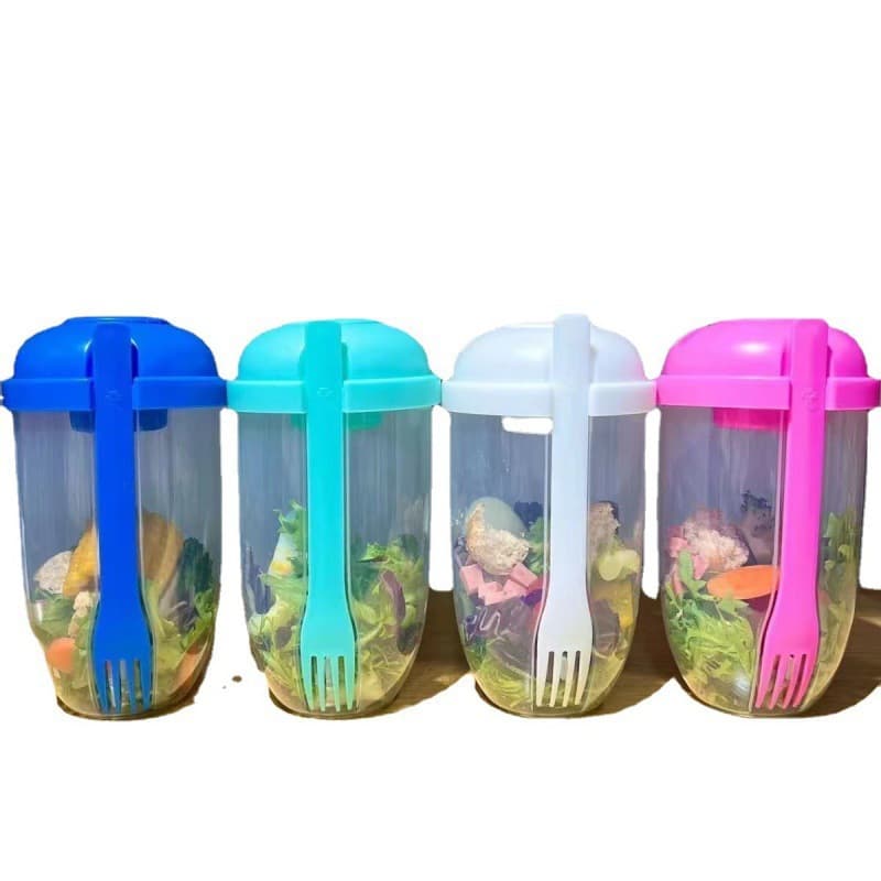 1000Ml Salad Shaker / Bowl Container Set thumbnail 3