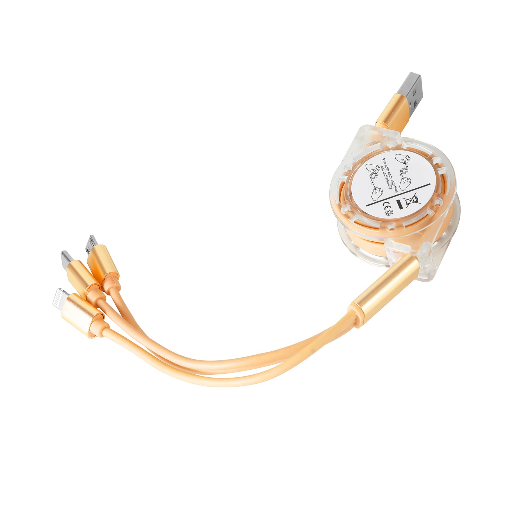 Portable 3 In 1 Retractable Charging Cable thumbnail 6