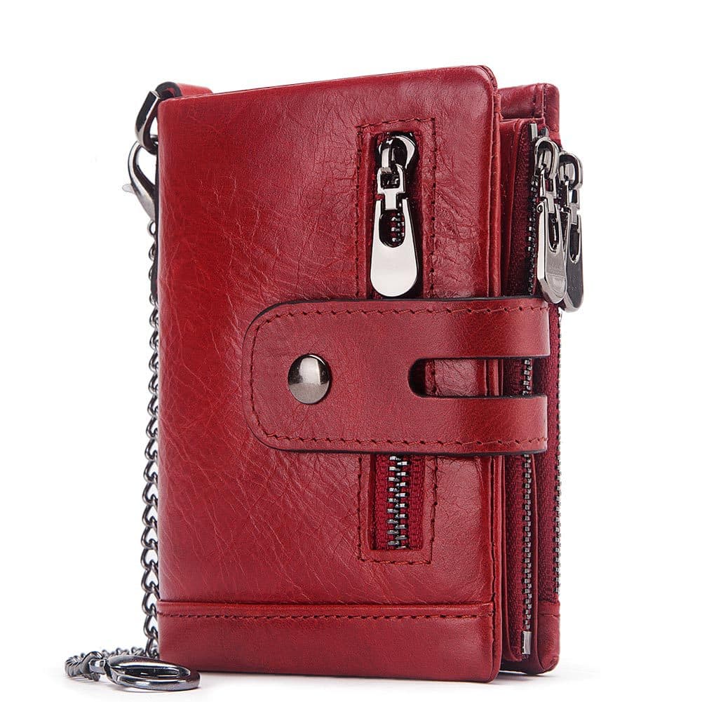 Anti-Theft Leather Wallets Purse thumbnail 4