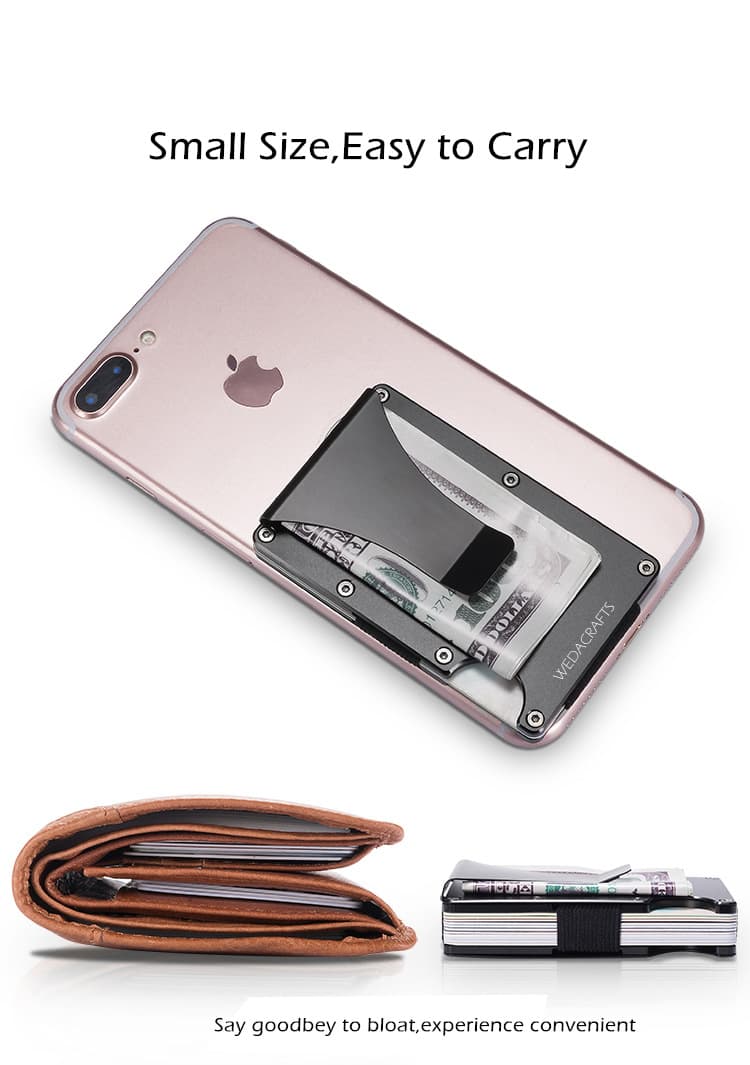 Minimalist Aluminum Metal Wallet thumbnail 12