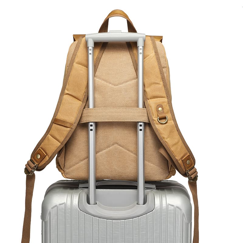 Faux Leather Backpack for Men thumbnail 3