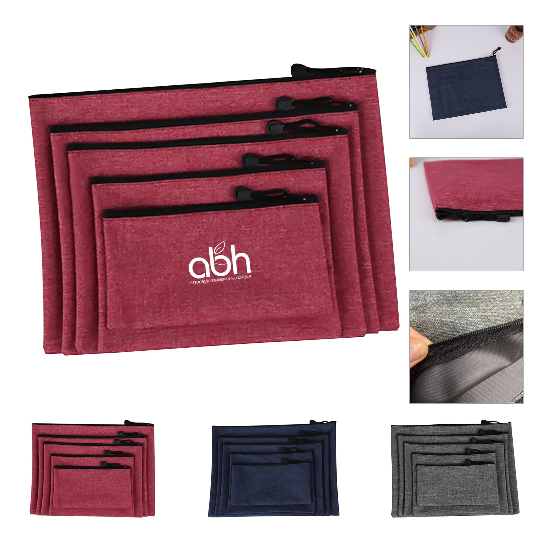 Large Zippered Portfolio