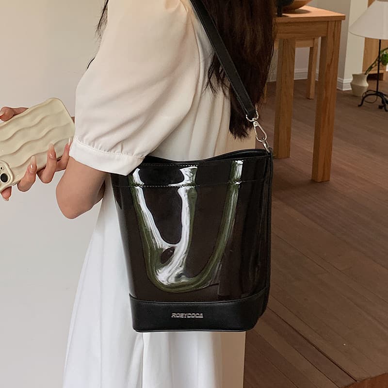 PU Clear Bucket Crossbody Bag thumbnail 10