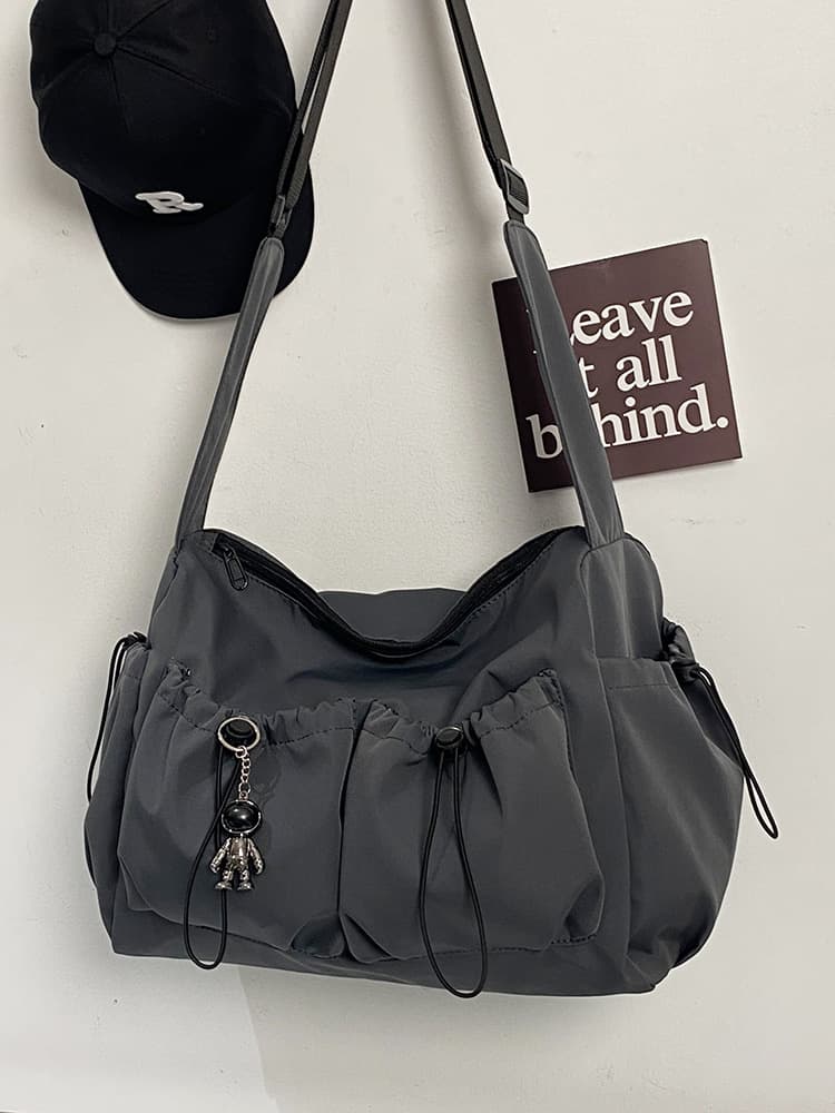 Nylon Large capacity Crossbody bag With Astronaut Pendant thumbnail 5