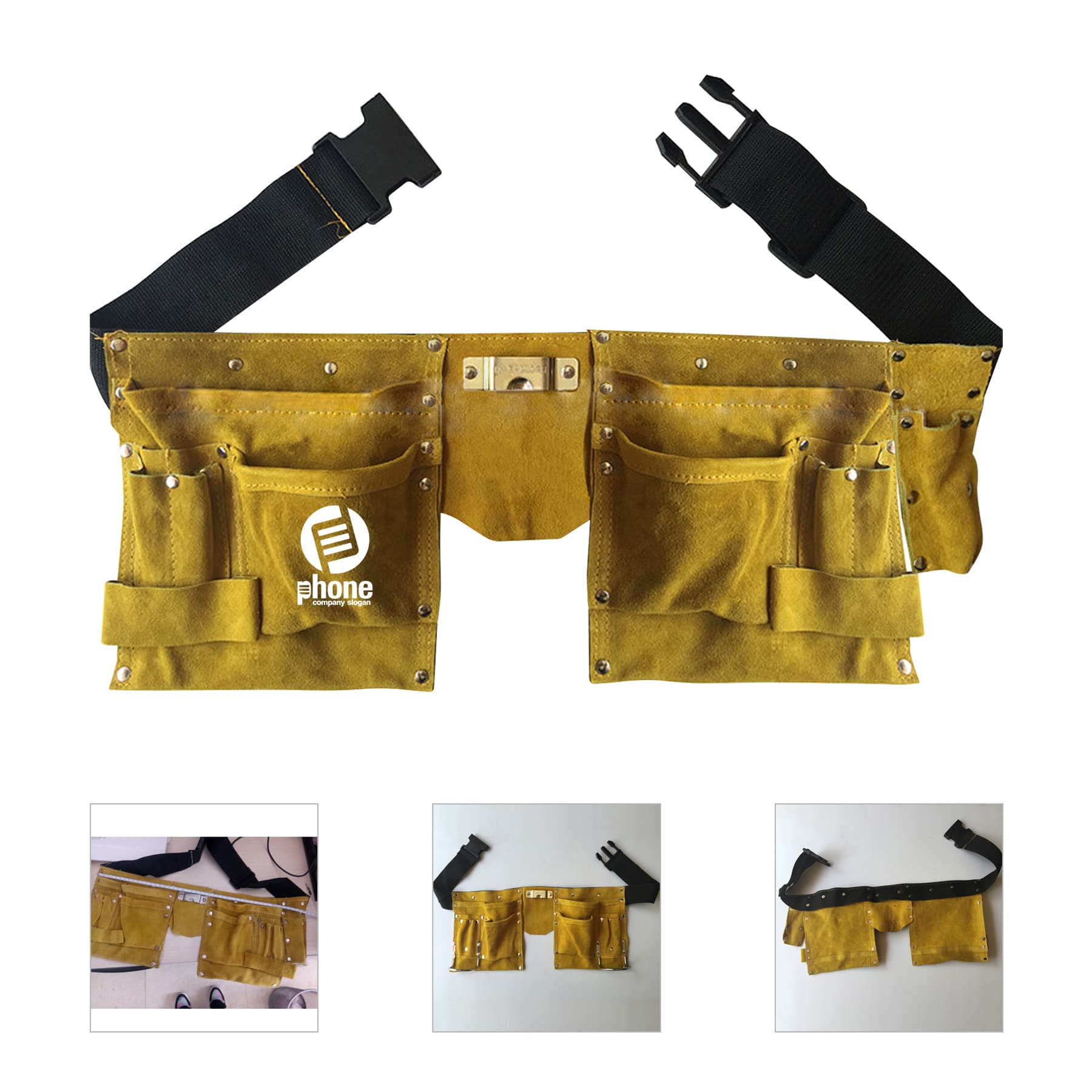 Tool Pouch With Poly Web Belt Quick Release Buckle