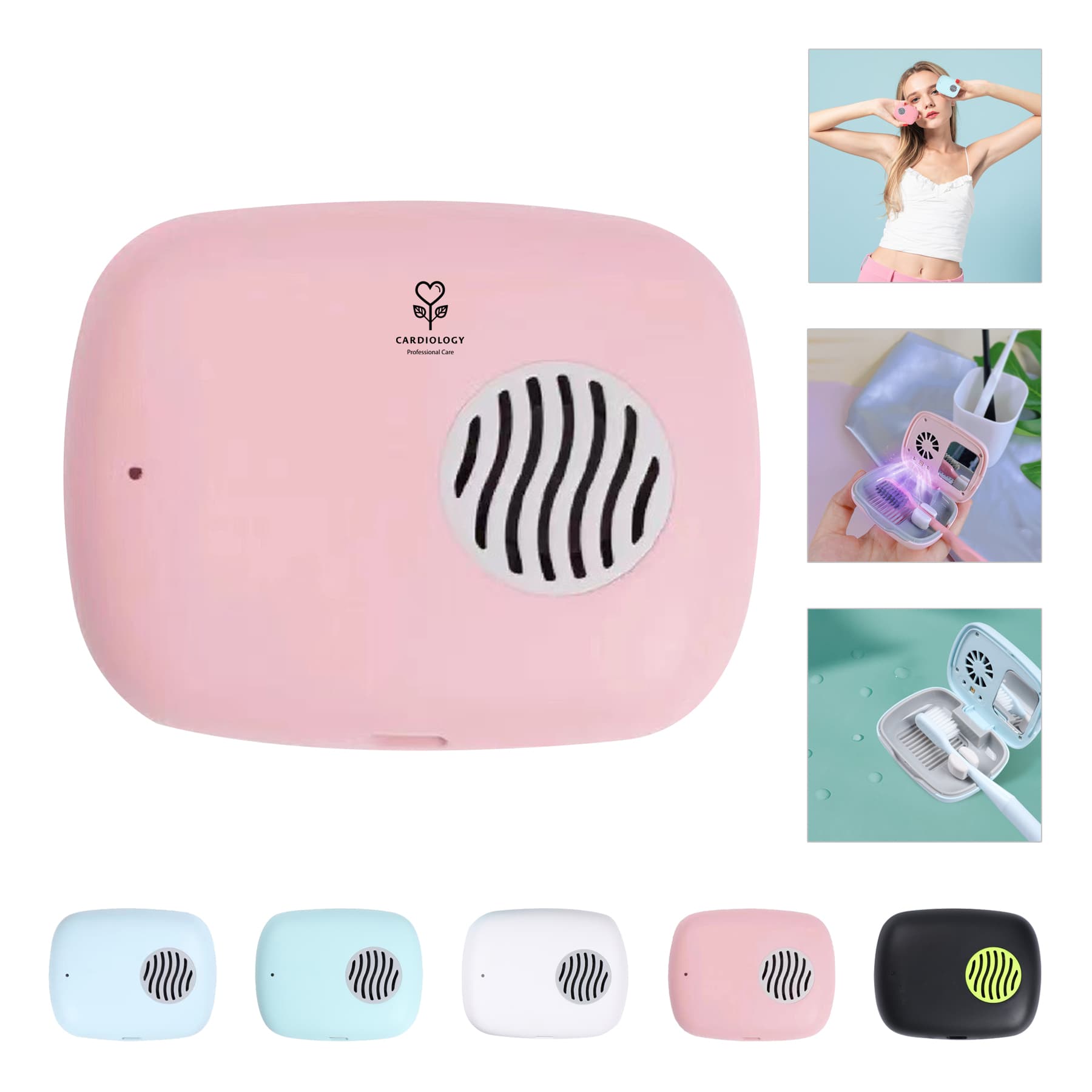 Rechargeable Mini Fan UV Toothbrush Sterilizer Cover