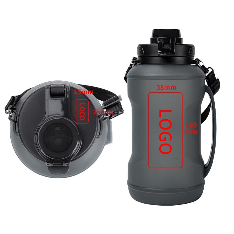 Collapsible Water Bottles with straw thumbnail 2