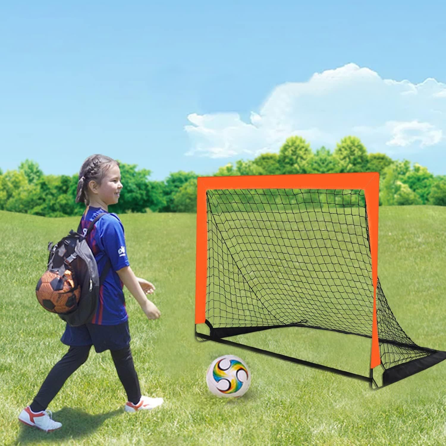 Pop Up Soccer Goal Net For Backyard thumbnail 5