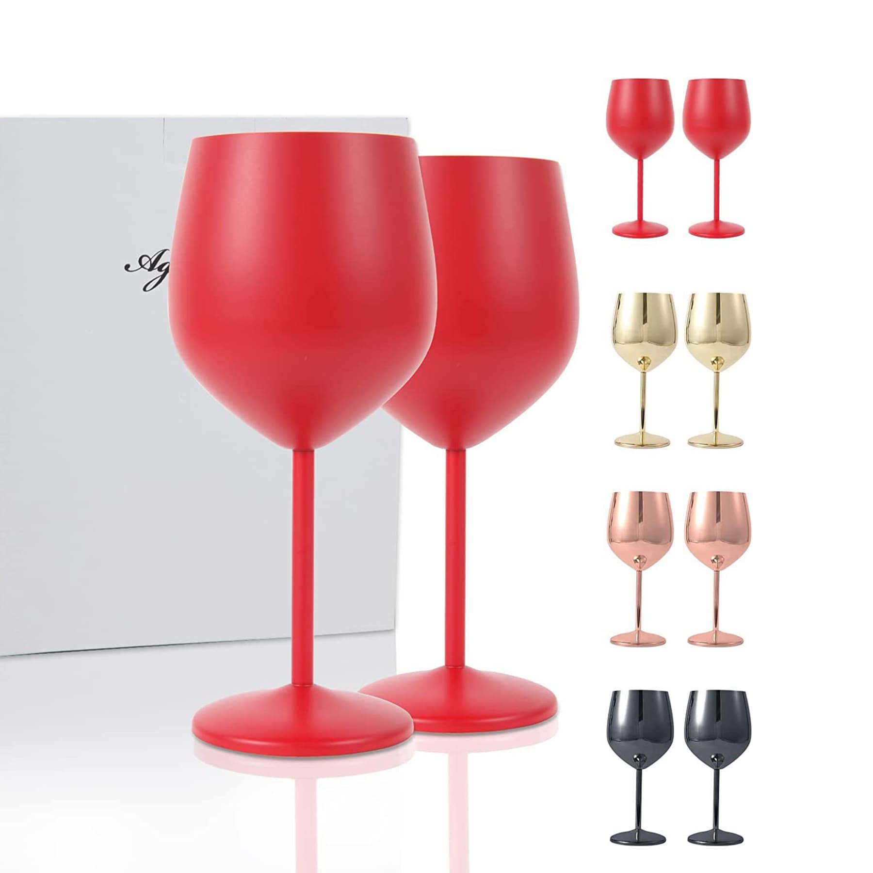 Stainless Steel Champagne Wine Glass