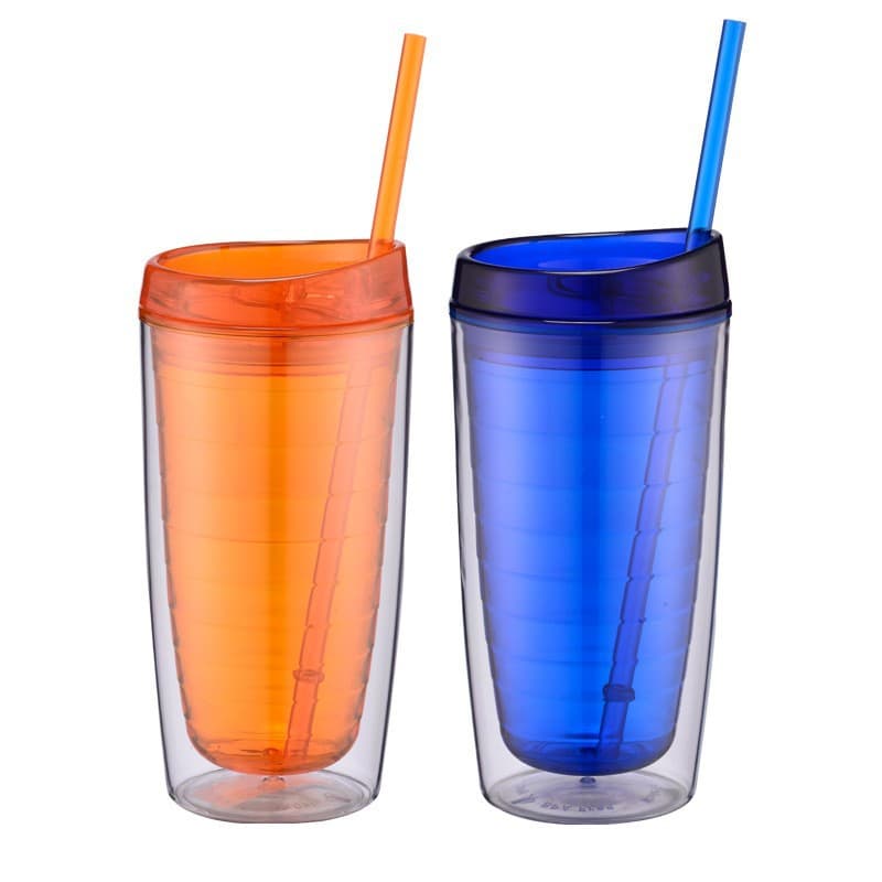 16Oz Double Wall Solid Clear Orbit Acrylic Tumbler thumbnail 6