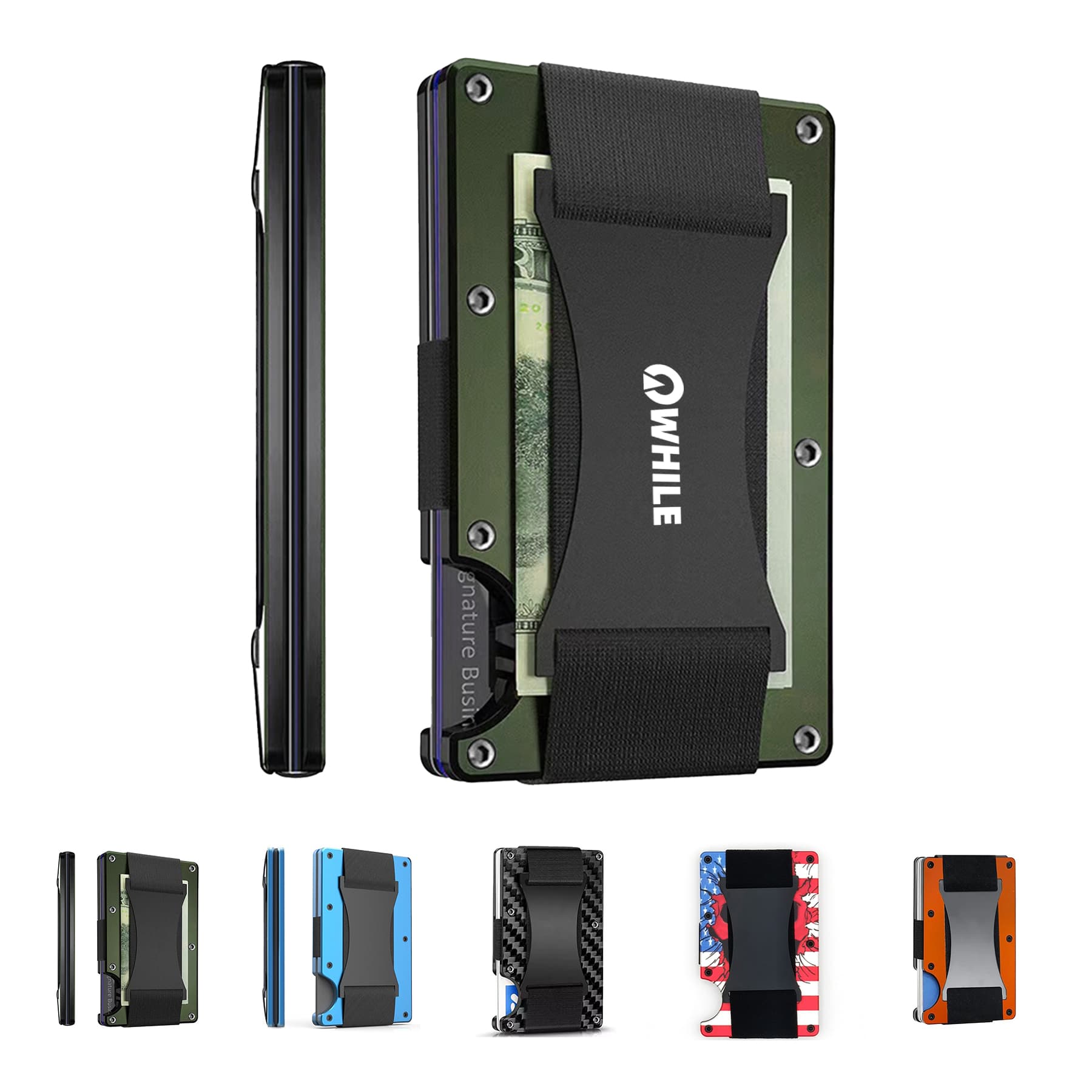 Aluminum Metal Small Mens Wallets With Cash