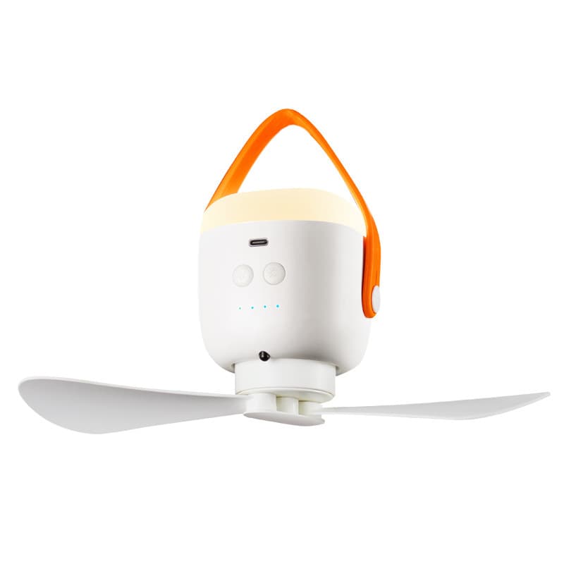 Outdoor Portable Camping Mini Ceiling Fans With Light