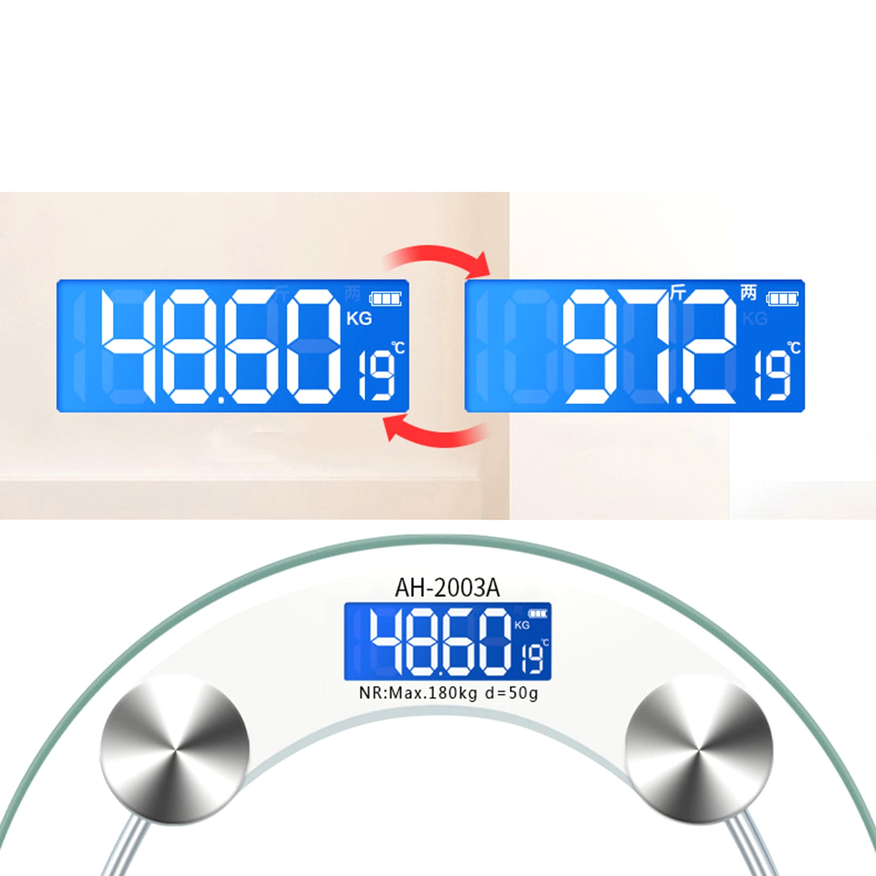 Personal Digital Electronic Body Weight Scale thumbnail 3