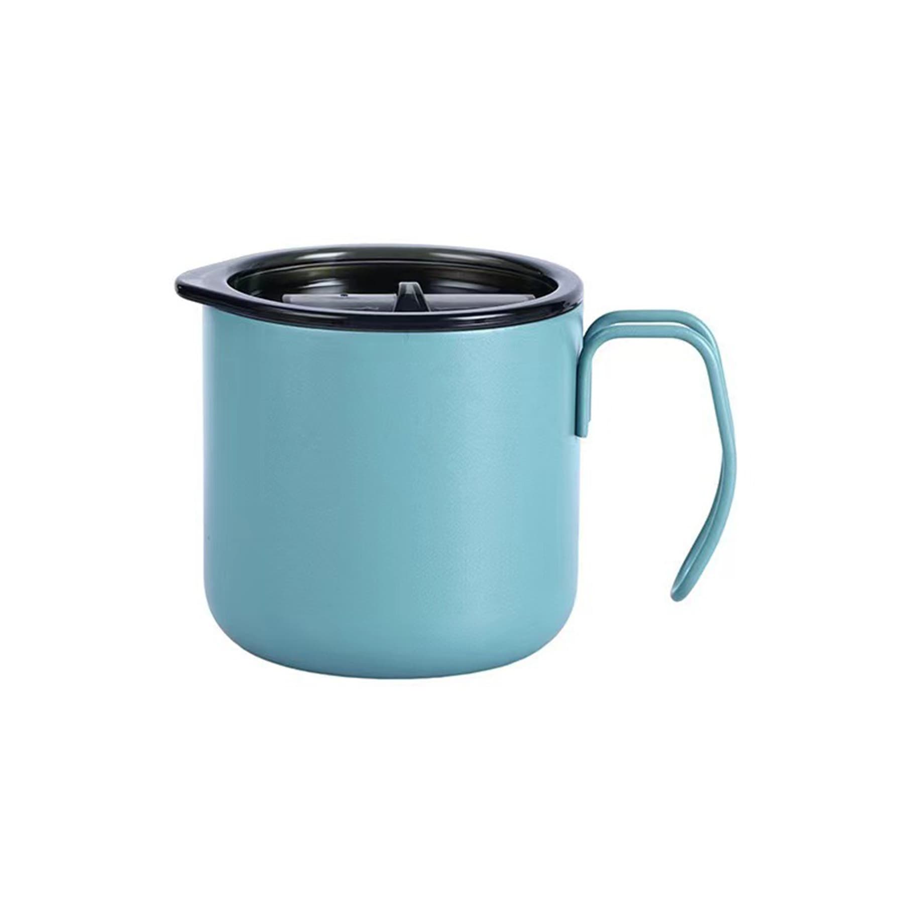 12 oz Stainless Steel Coffee Mug with Handle and Lid thumbnail 6