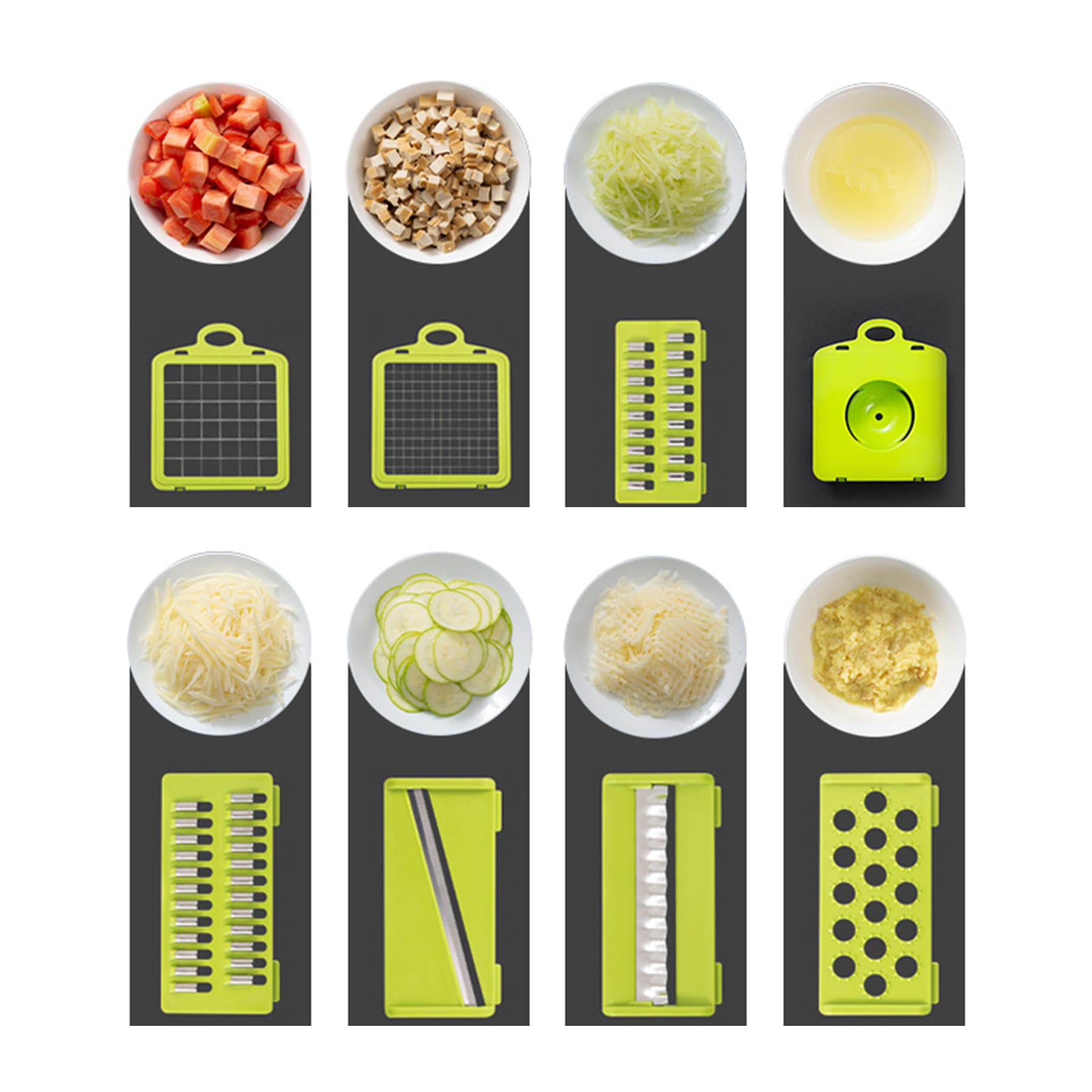 Multifunctional Vegetable Chopper with Container thumbnail 3