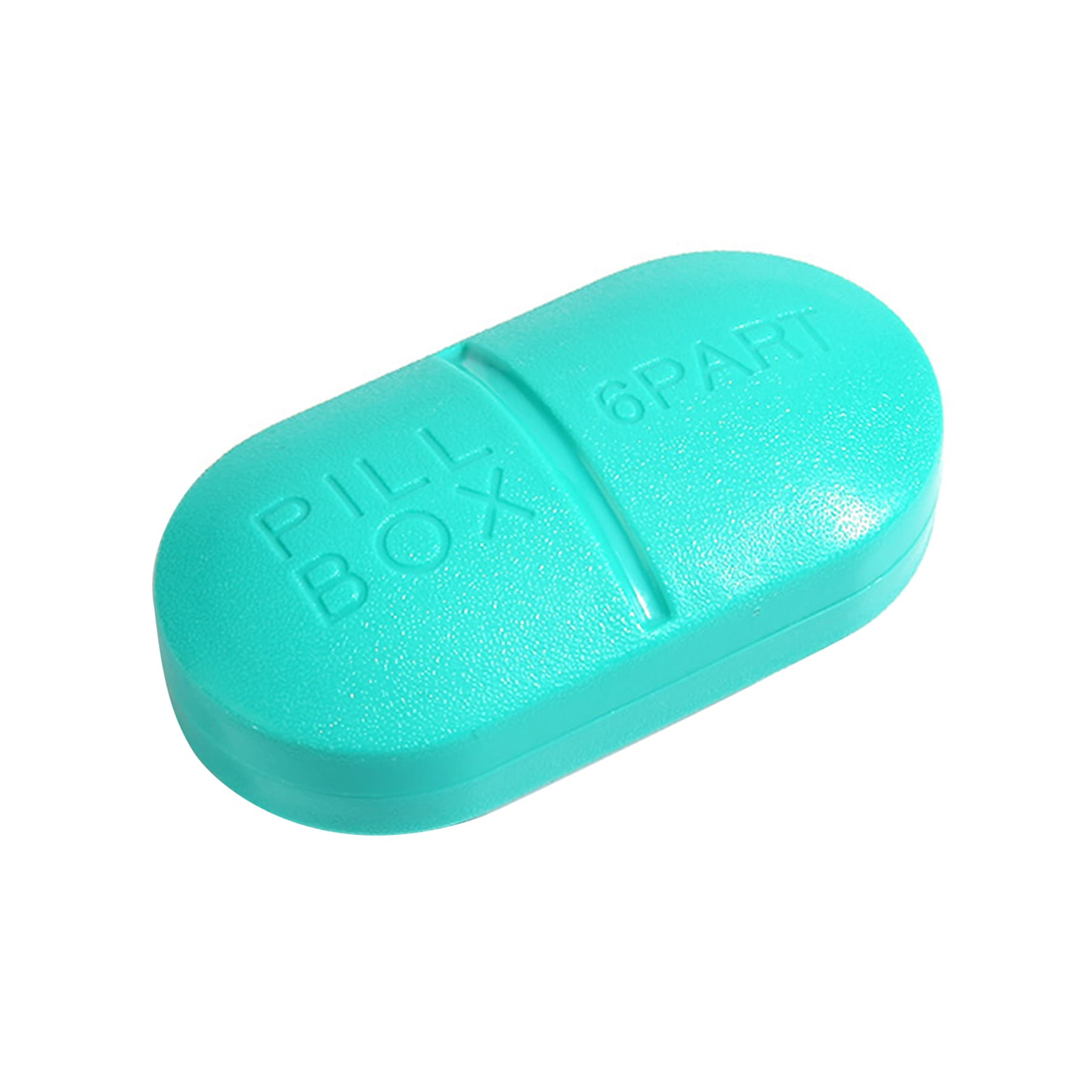 Oval 6 Compartment Pill Storage Box thumbnail 4