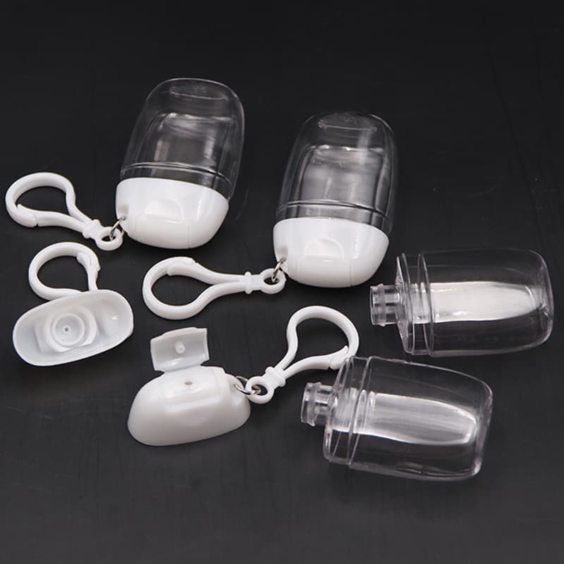 30ml Plastic Sanitizer Dispenser Bottle with Hook thumbnail 4