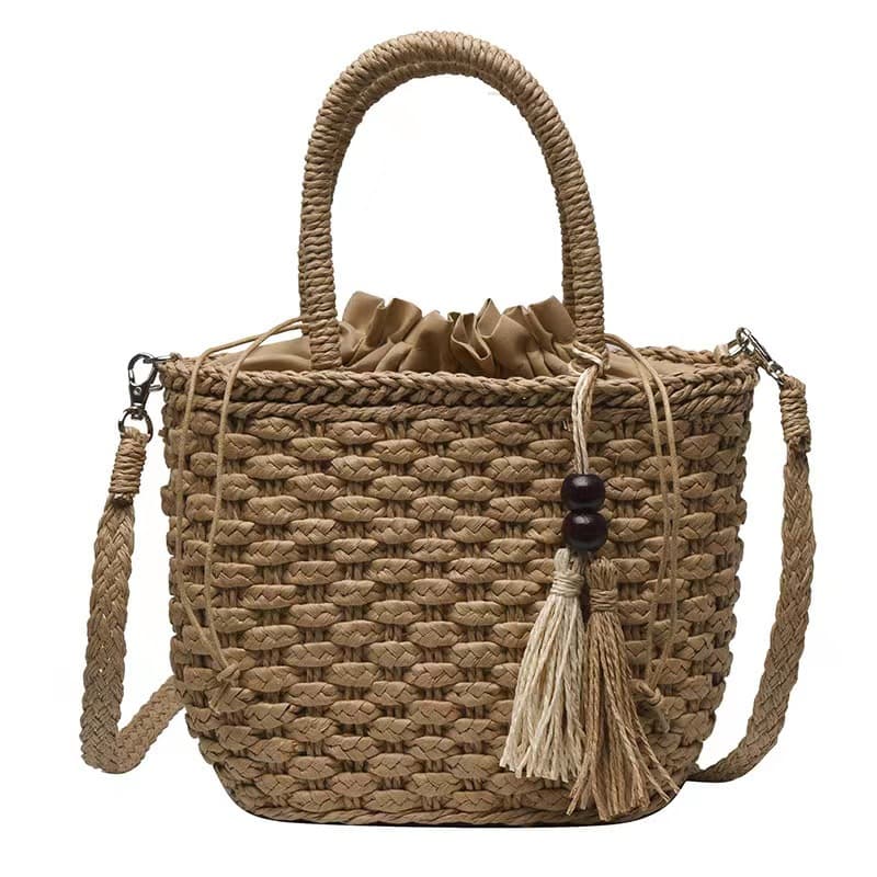Jute Vintage hand-woven cross-body bag handbag thumbnail 4