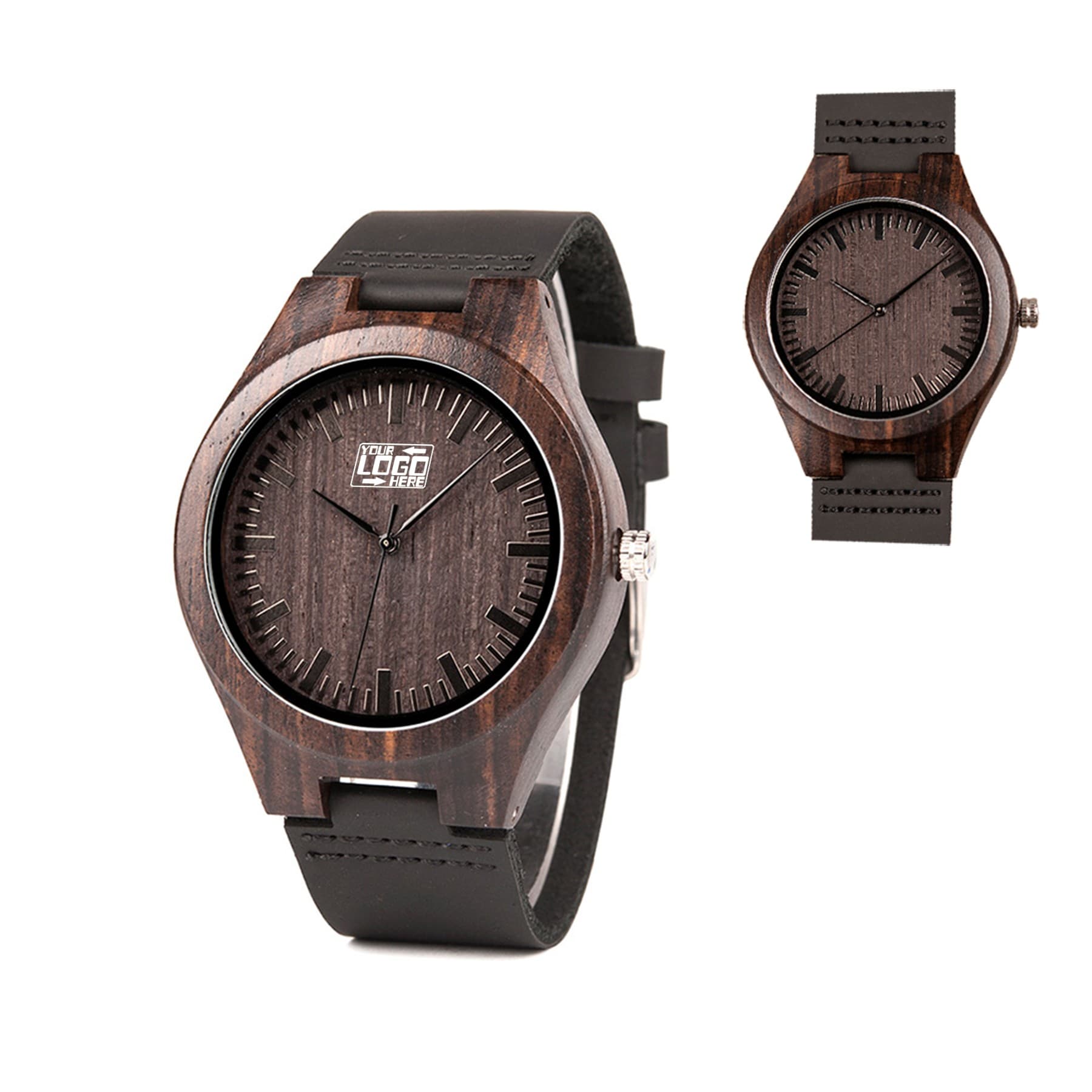 Wood Watch with Leather Strap thumbnail 7