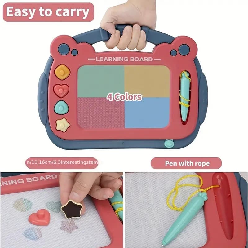 Magnetic Drawing Board, Color Erasable Doodle Writing Pad thumbnail 2