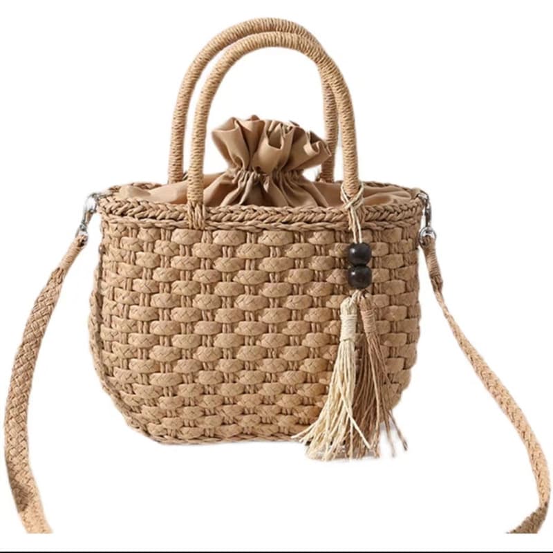 Jute Vintage hand-woven cross-body bag handbag