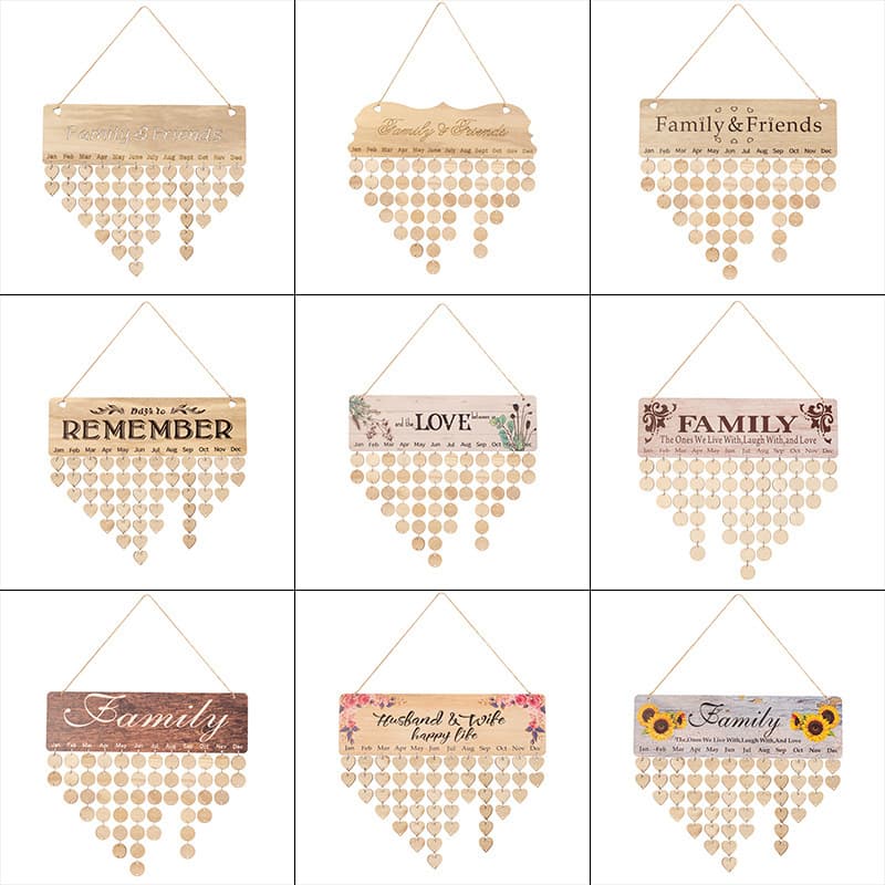 Wooden Calendar Listing Home Decoration thumbnail 2