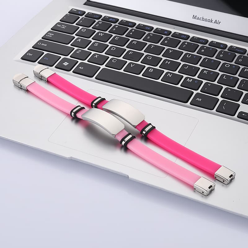 Titanium Steel Silicone Personalized Fashion Bracelet thumbnail 4