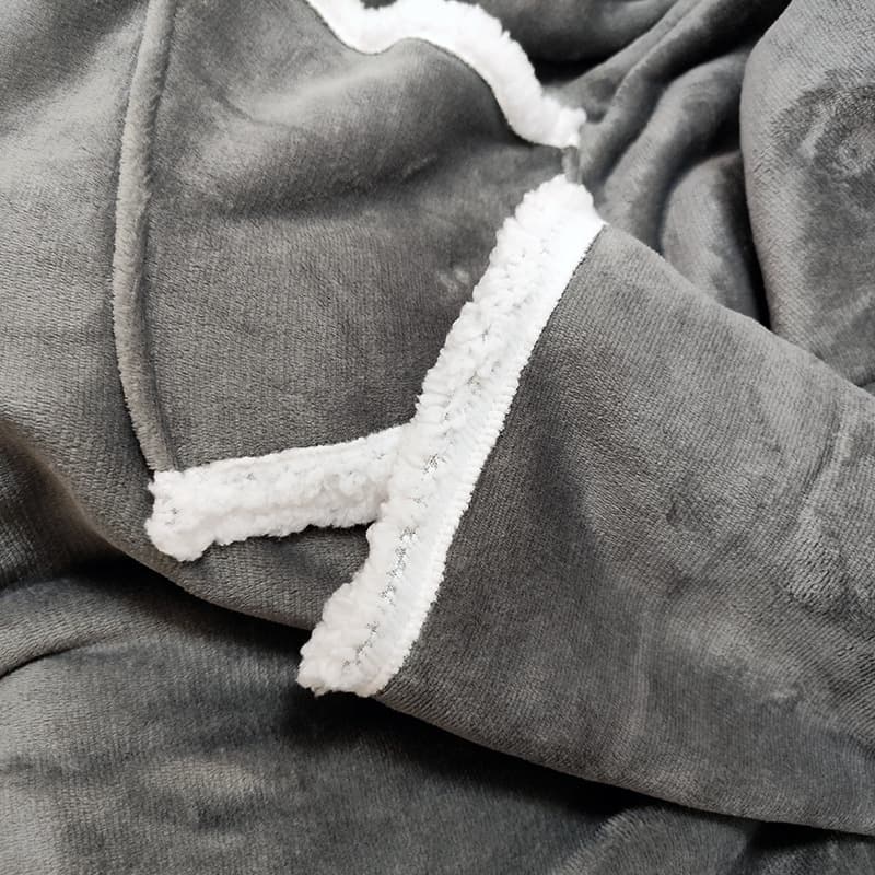 Oversized Luxury Thick Flannel Wearable Blanket thumbnail 5