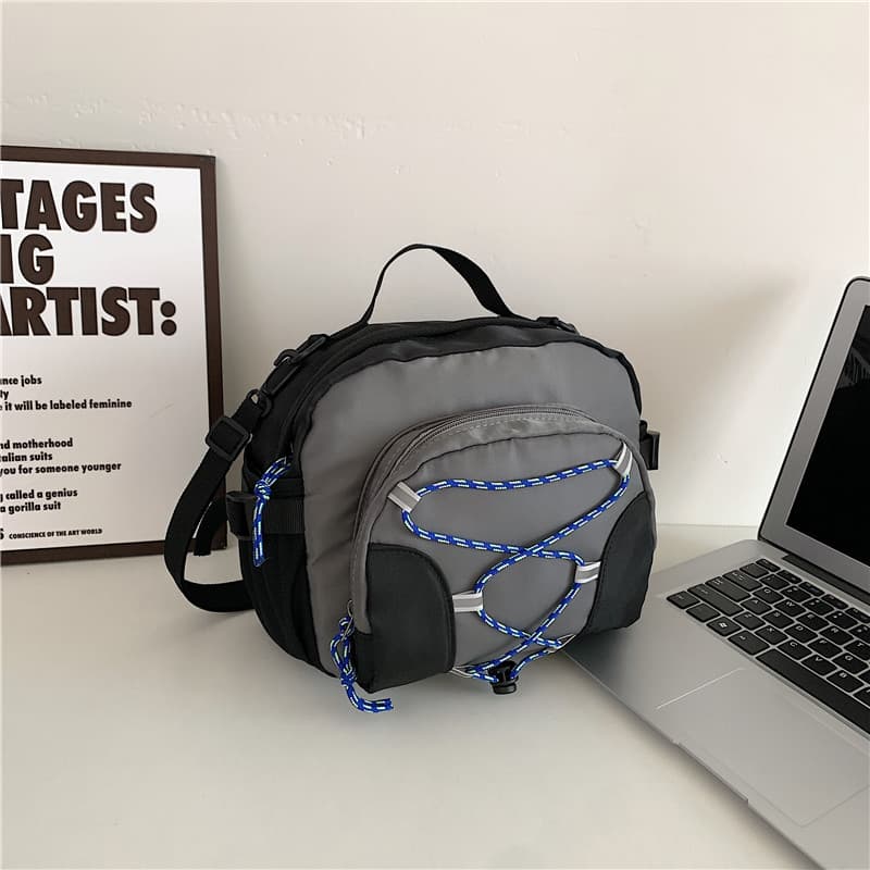 Polyester City Light Outdoor Hiking Crossbody Bag Backpack thumbnail 5