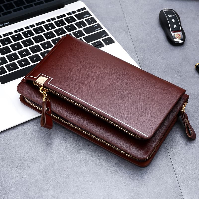 PU Leather Men’s Handheld Purse thumbnail 2