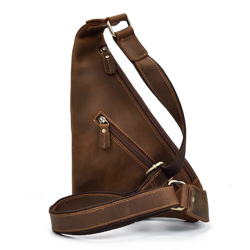 Genuine Leather Chest Retro Crossbody Bag