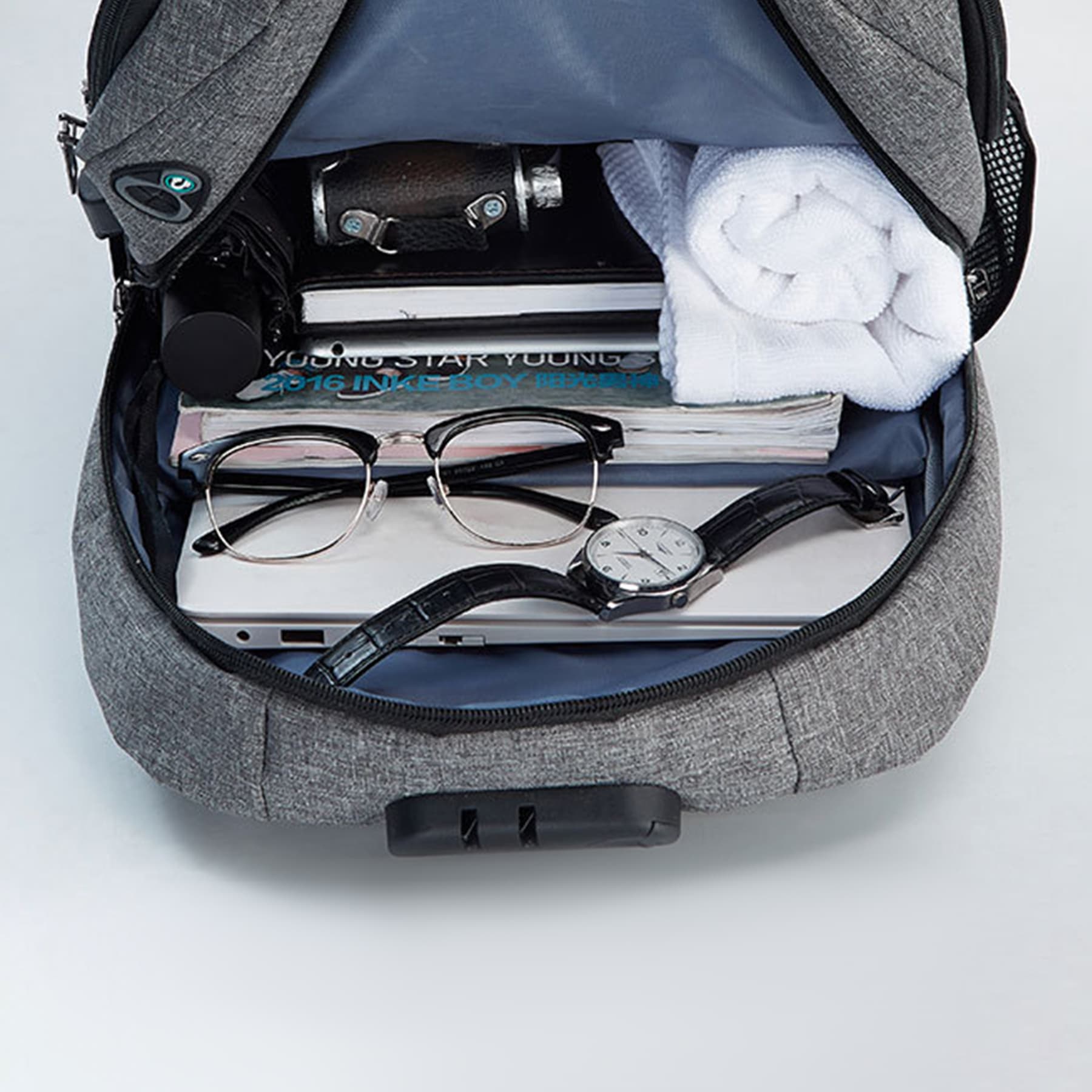 16" USB Chargine Laptop Backpack thumbnail 7