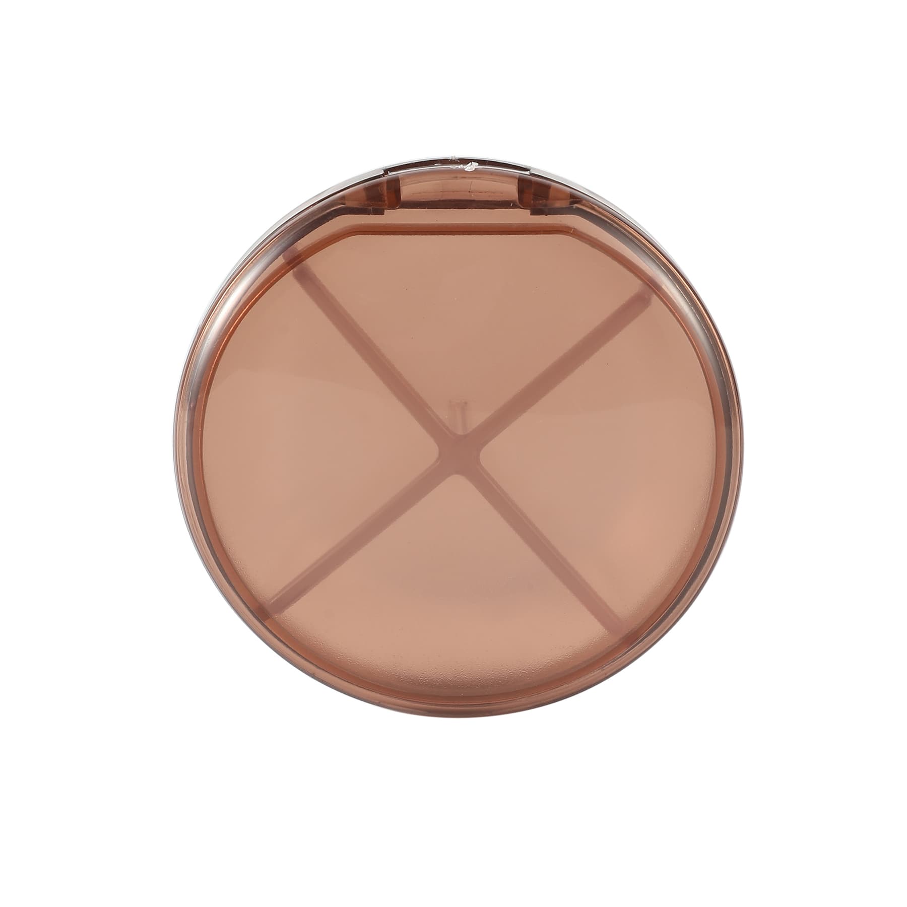 4 Compartments Round Pill Box