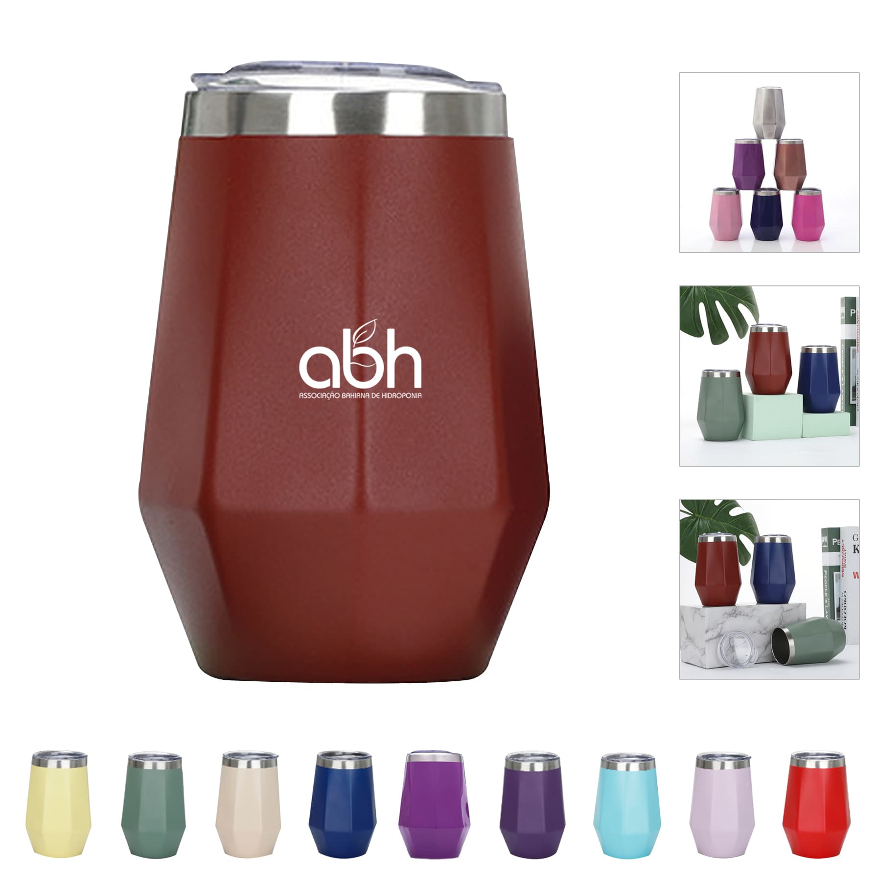 Octagonal Stainless Steel Vacuum Eggshell Thermos Cup