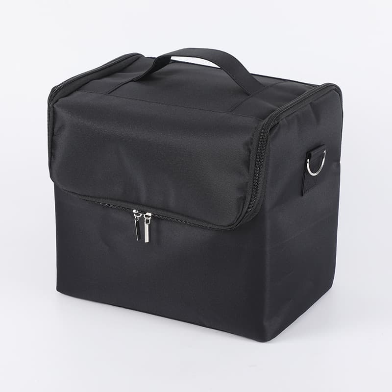 Black Travel Makeup Bag Storage Box For Women thumbnail 4