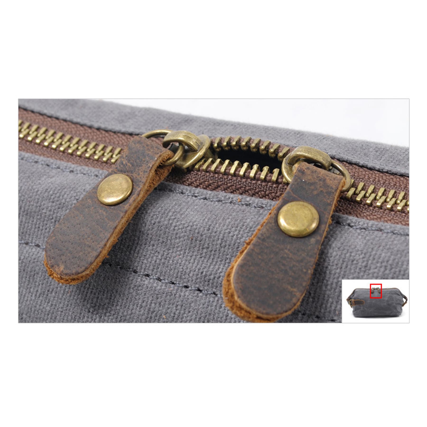 Waxed Canvas Toiletry Bag thumbnail 2