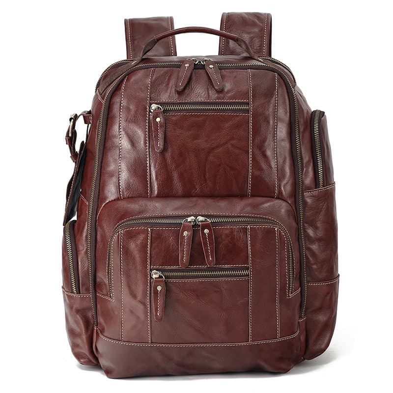 Vintage Genuine Leather Laptop Backpack thumbnail 2