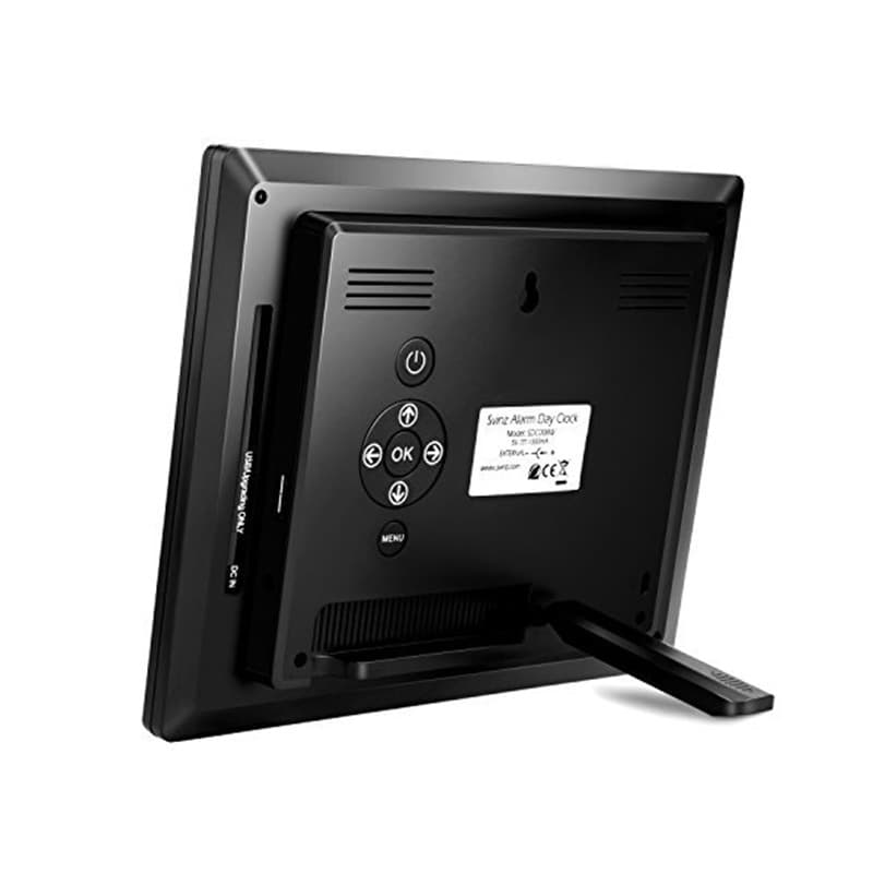 8 Inch Digital Day Calendar Clock thumbnail 3