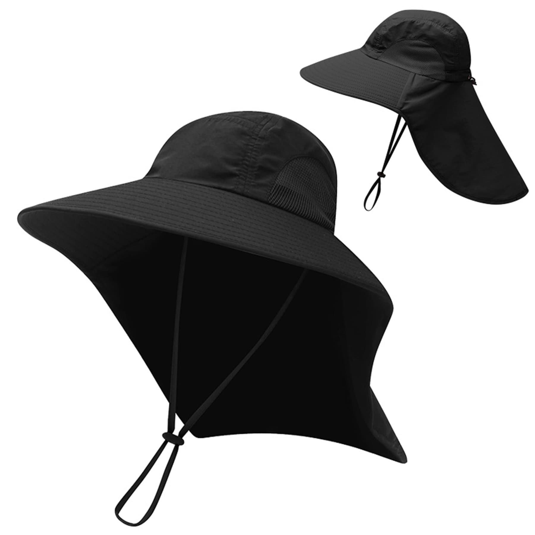 Uv Protection Bucket Hat With Neck Flap thumbnail 12