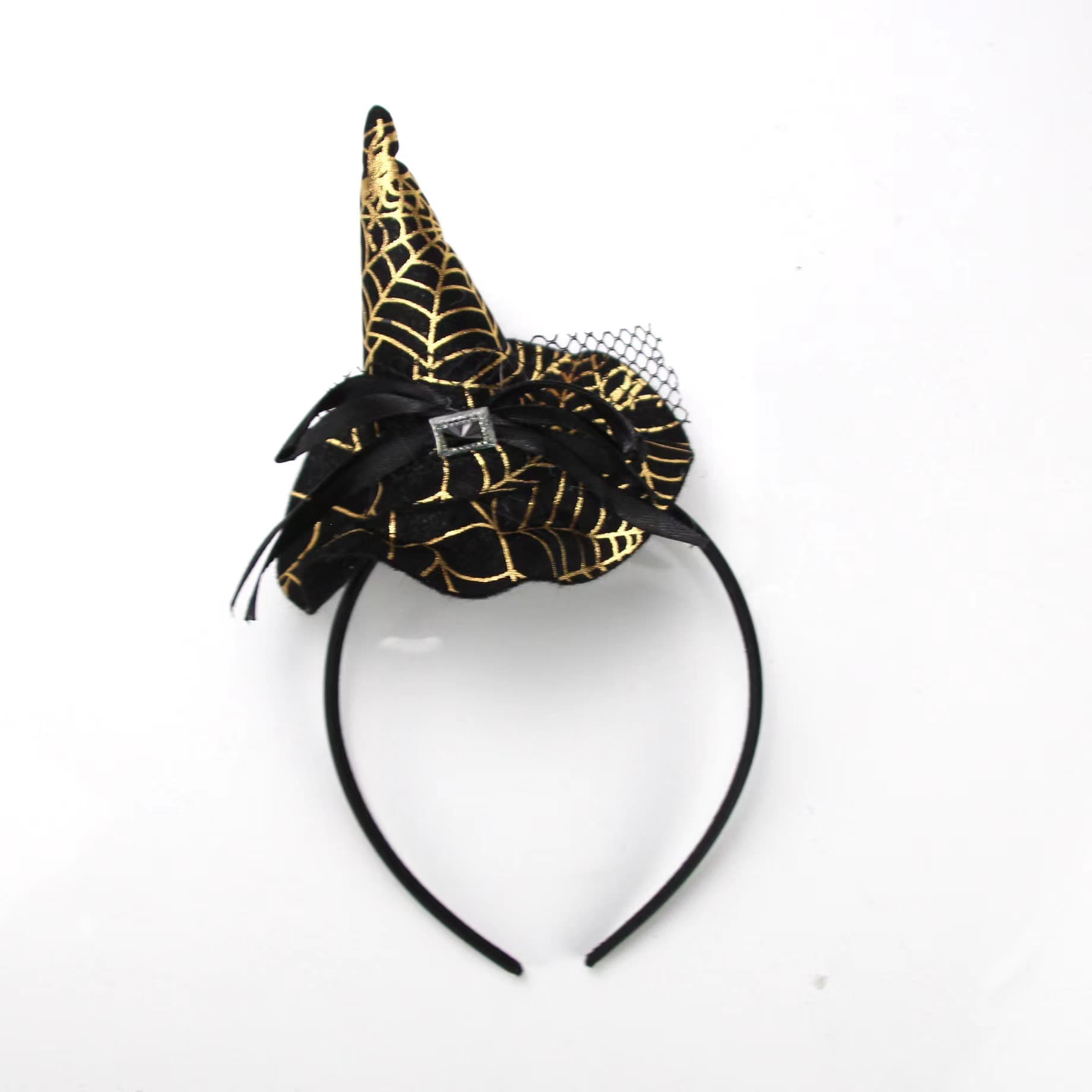 Halloween Witch Feather Hat Headband thumbnail 5