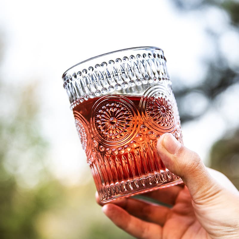 Romantic Sunflower Embossed Wine Glass thumbnail 5